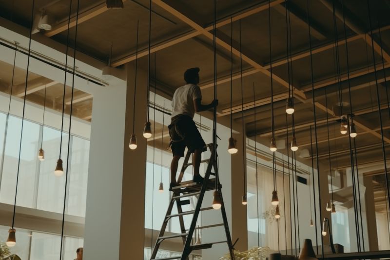 Lighting Repair in a Commercial Space